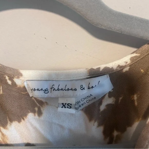 Young, Fabulous, & Broke Wrap Dress. Size XS but will fit a Small too! - Picture 3 of 5